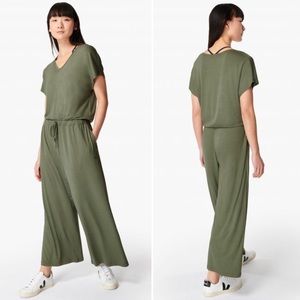 Olive Green Wide-Leg Women's Jumpsuit